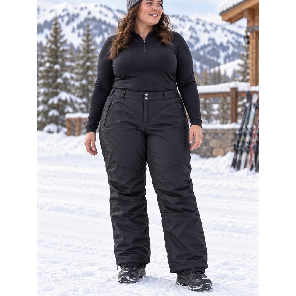Columbia Bugaboo II Omni-Tech Waterproof Snow Pants Womens 3X Black